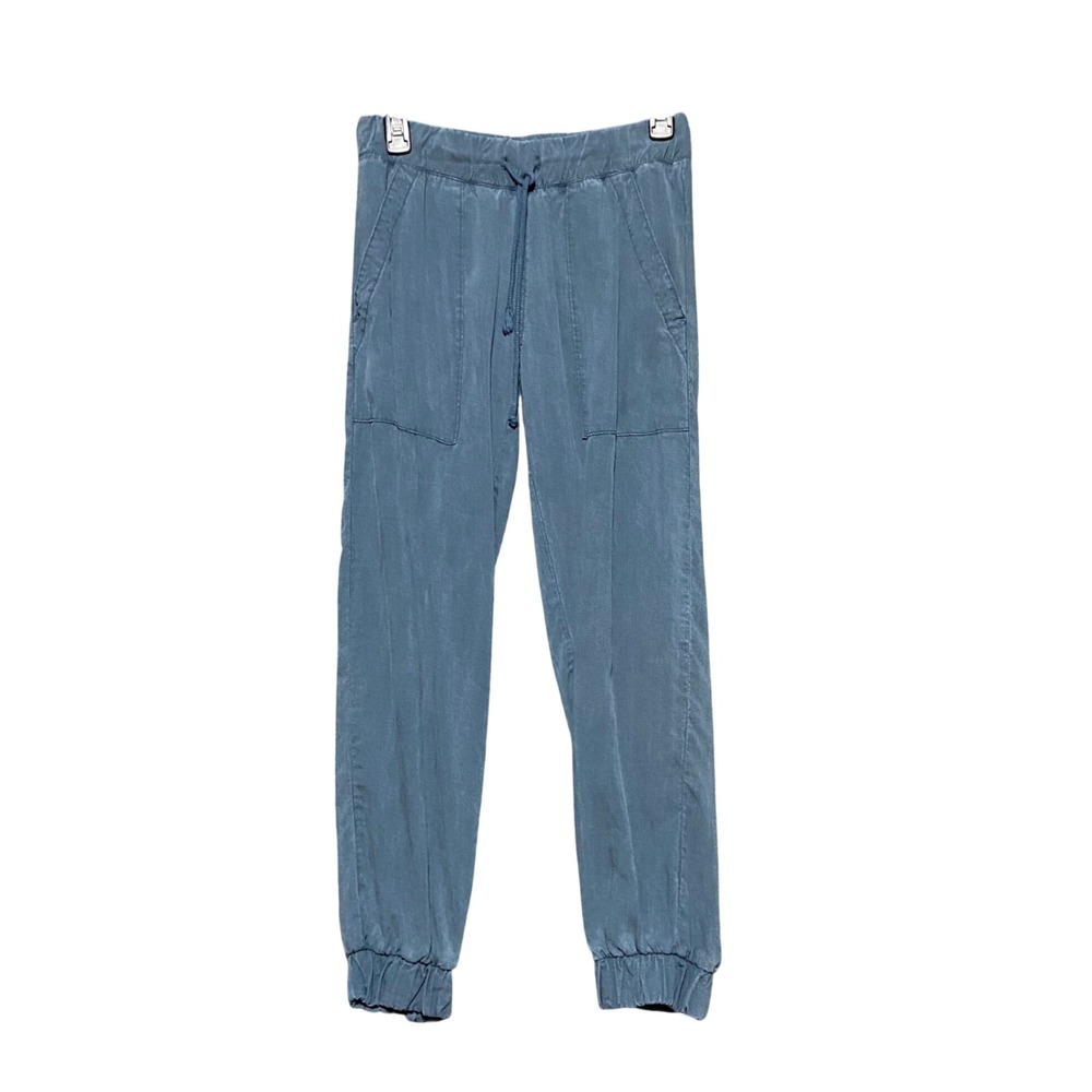 Cloth & Stone Women's Blue Tencel Lyocell Drawstring Jogger Pants XS C3675-654